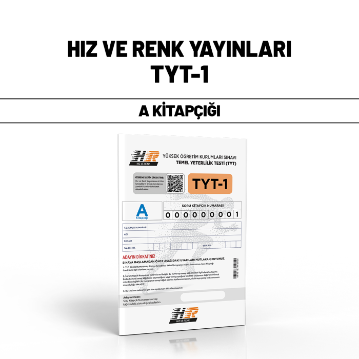 HIZ RENK YAYIN TYT SNV 1-A - 25-26